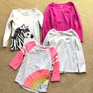 Gymboree Girl’s SZ 6 Long Sleeve Shirt Bundle Tops